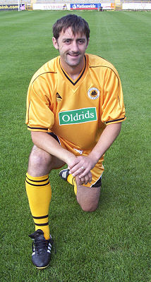 Stuart Balmer in new home kit