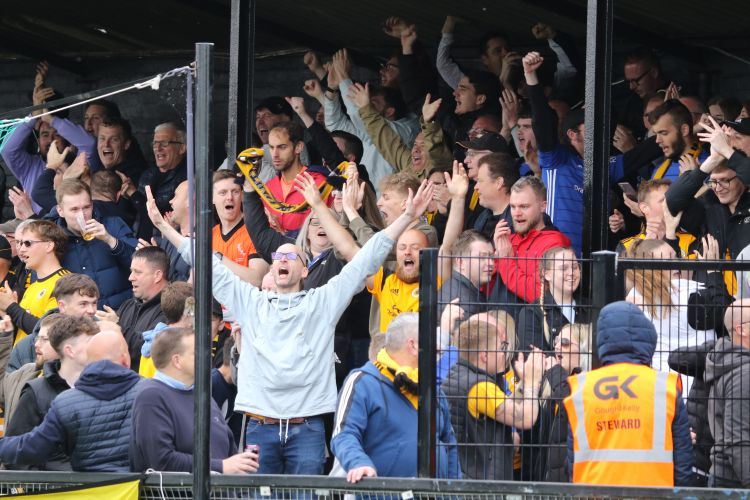 The Boston fans go wild