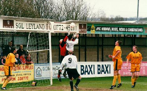 The tight marking saves Bazza again