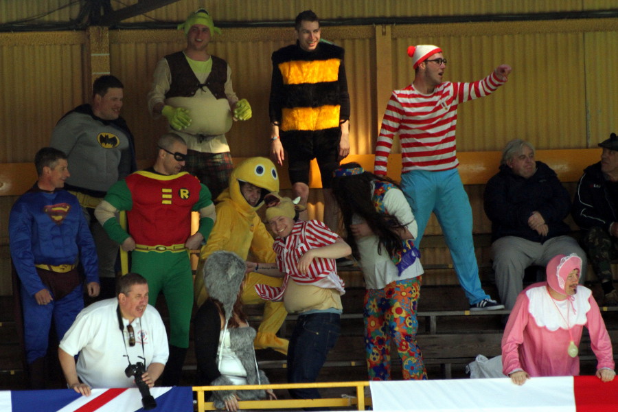 The Brackley fans party