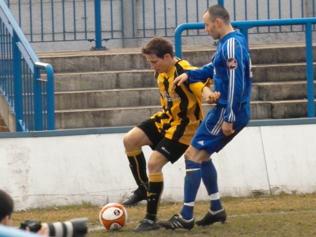 Danny Sleath on the ball