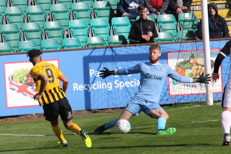 Andre Johnson's shot is blocked