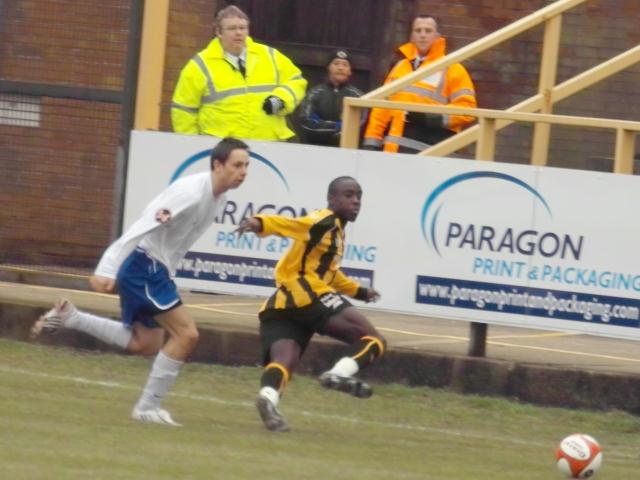 Nathan Koranteng gets in his cross