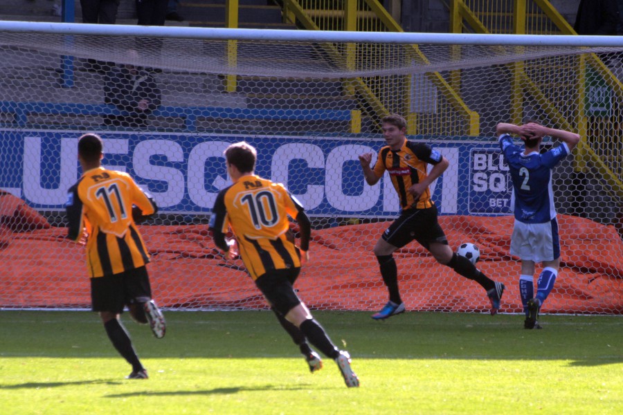 Mark Jones has given the Pilgrims the lead