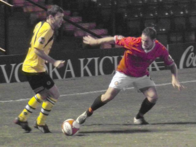 Ryan prepares his cross