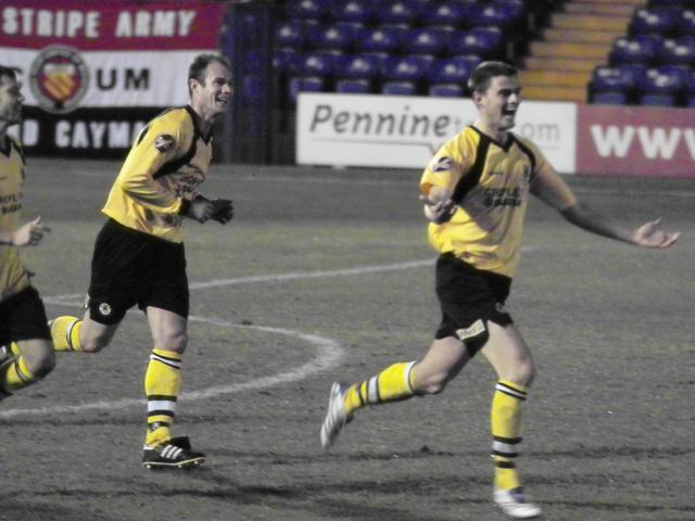 Liam Parker celebrates