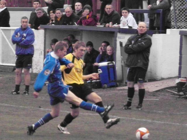 Adam Millson runs down the wing
