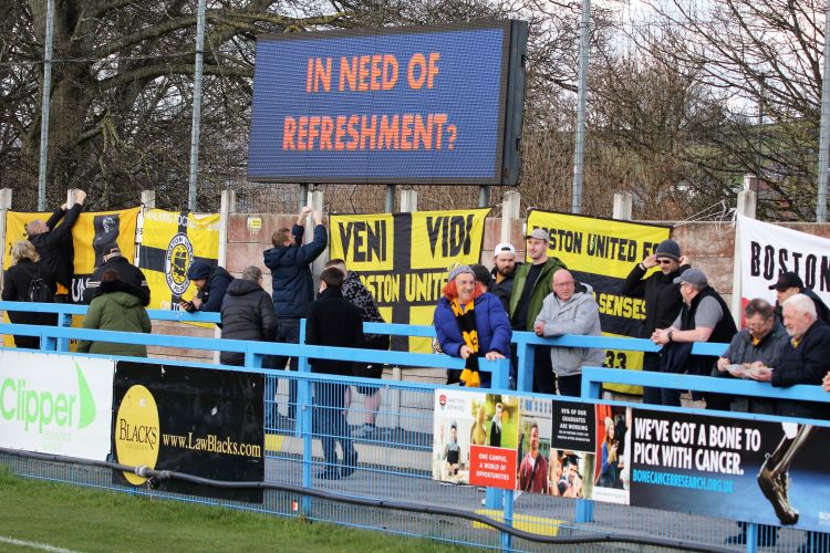 Putting up the flags