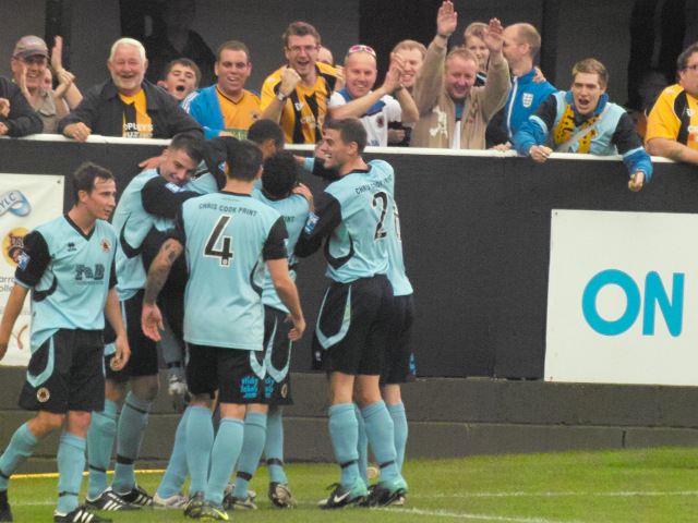 The Boston fans go wild