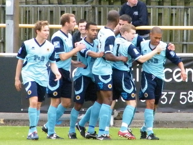 Celebrating the opener