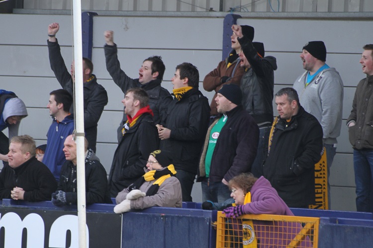 The Boston fans go wild!