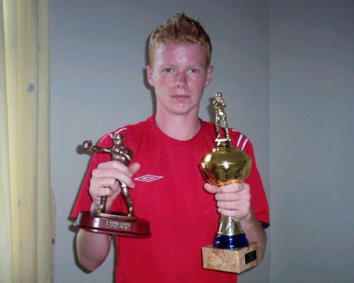 jhbufc with his boxing trophies