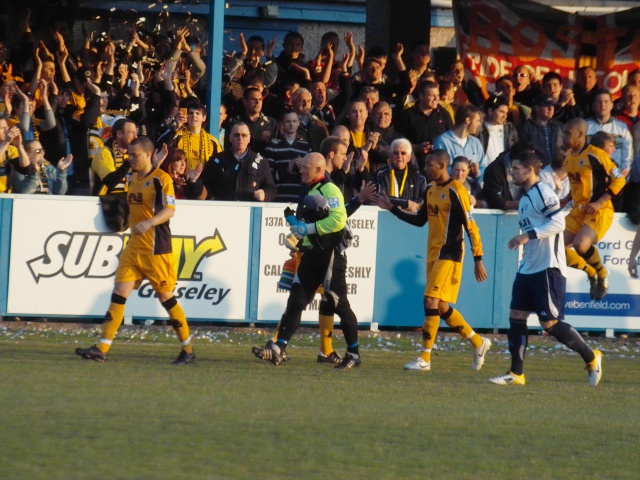 The Boston fans cheer the team out