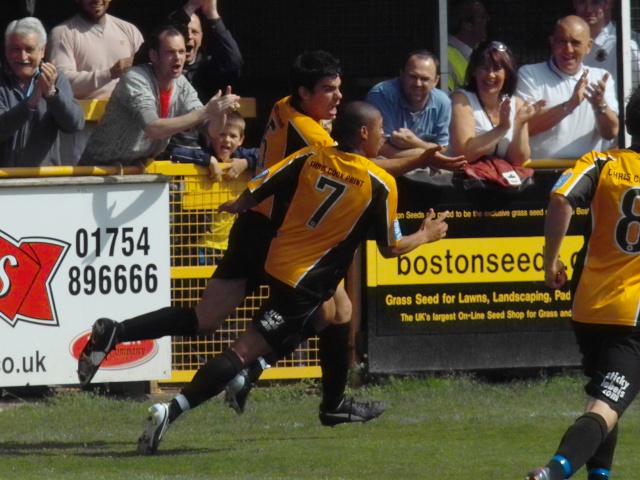 Sean Pearson celebrates