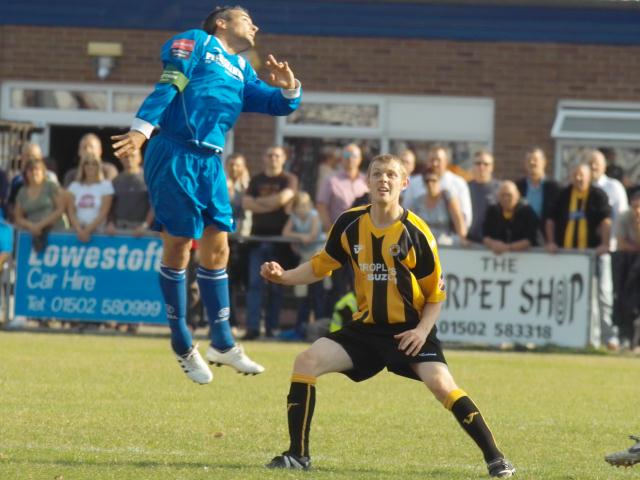 Chris Wood prepares to defend