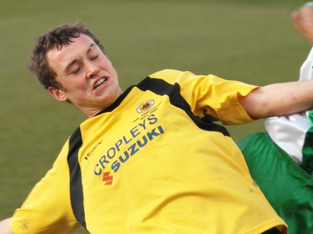 Ricky Miller gets stuck in