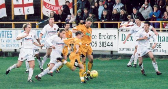 Lee Thompson slots home