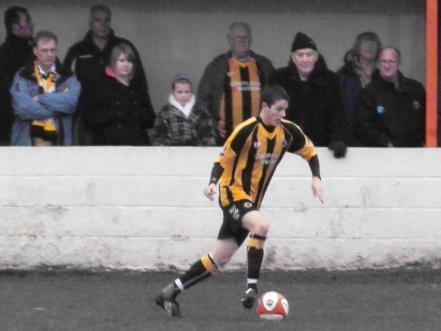 Marc Newsham speeds down the wing