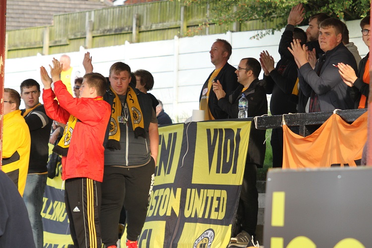 Boston fans get behind the team