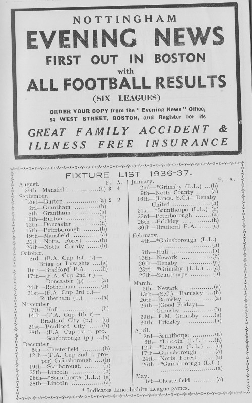 Programme Page 7 - 1936/7