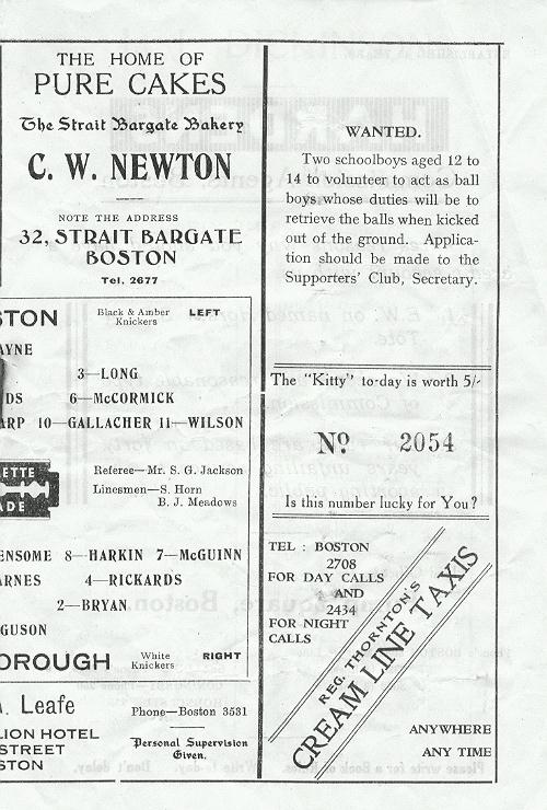 Programme Page 5 - 1948/9