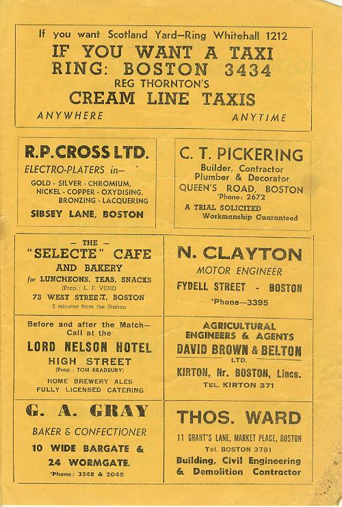 Programme Page 7 - 1949/50