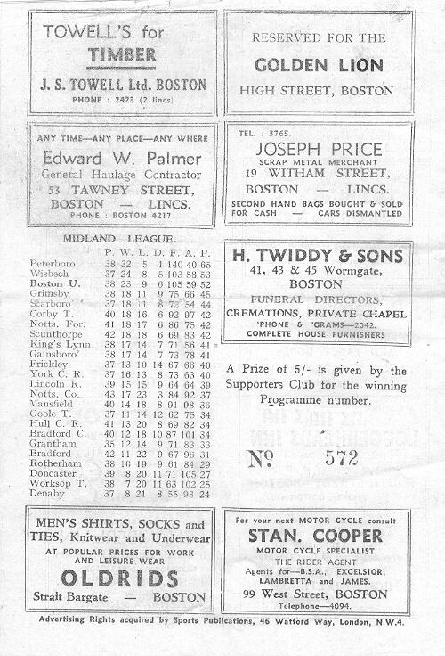 Programme Page 8 - 1957/8