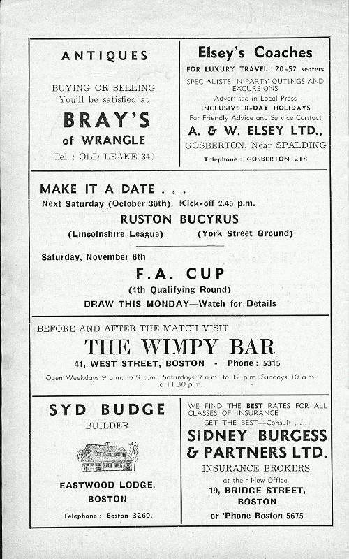 Programme Page 4 - 1971/2