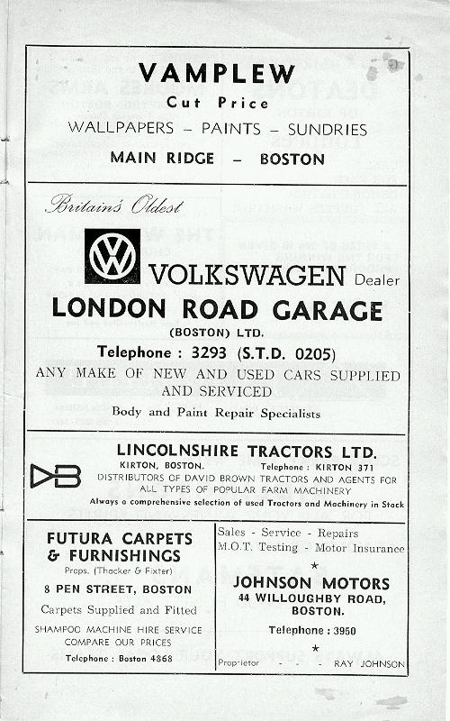Programme Page 11 - 1972/3