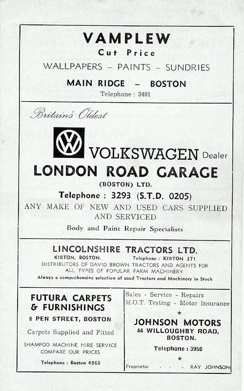 Programme Page 11 - 1974/5