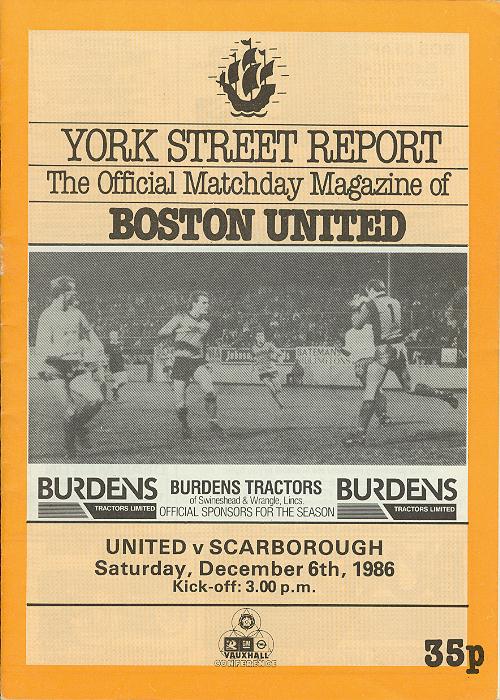 Programme Page 1 - 1986/7