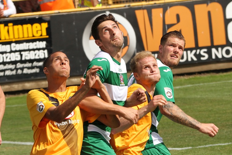 Marcus Marshall and Ollie Price gurning competition