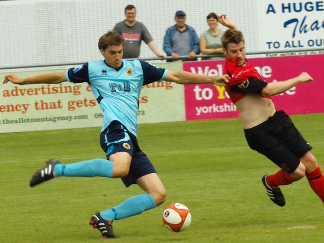 Mikel Suarez slots home the Boston opener