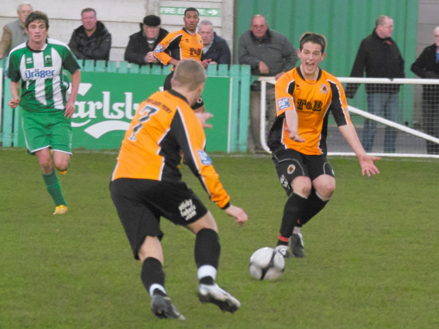 Marc Newsham wants the ball