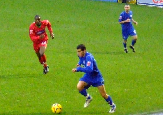 N'Guessan chases the ball