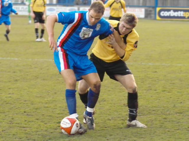 Adam Millson keeps his eye on the ball