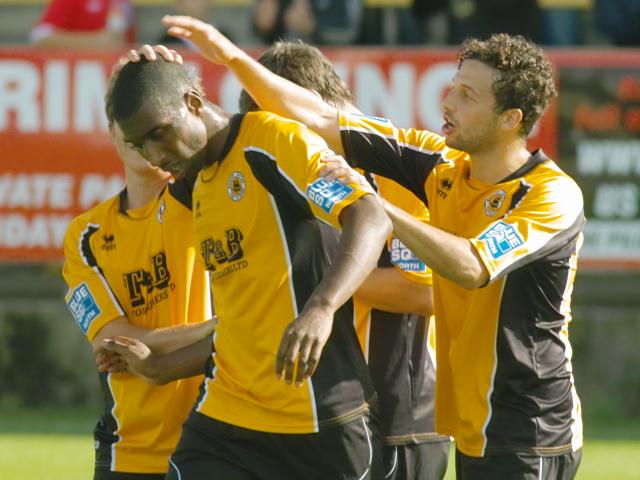 Lucky pat on the head for the goalscorer