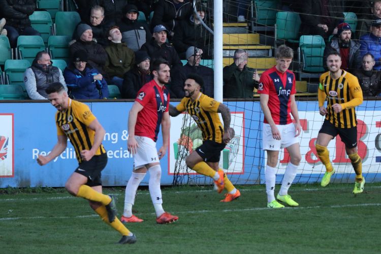 The Boston players celebrate