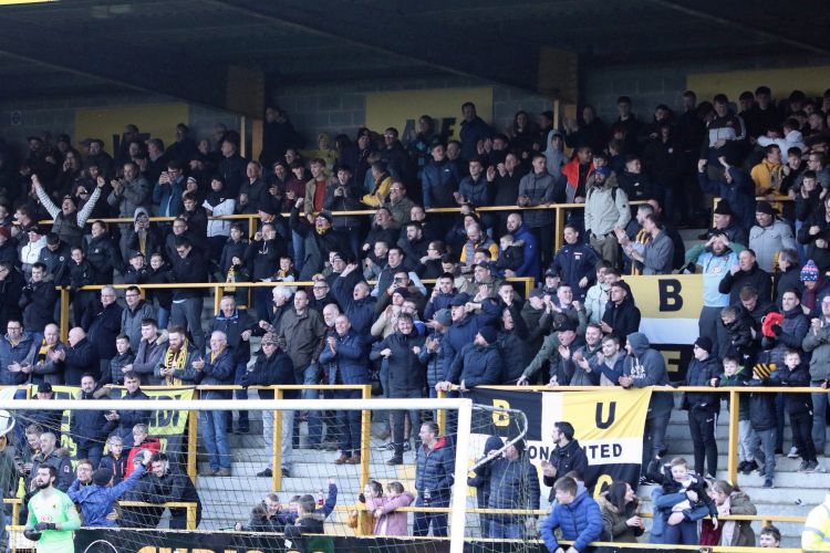The Town End celebrates